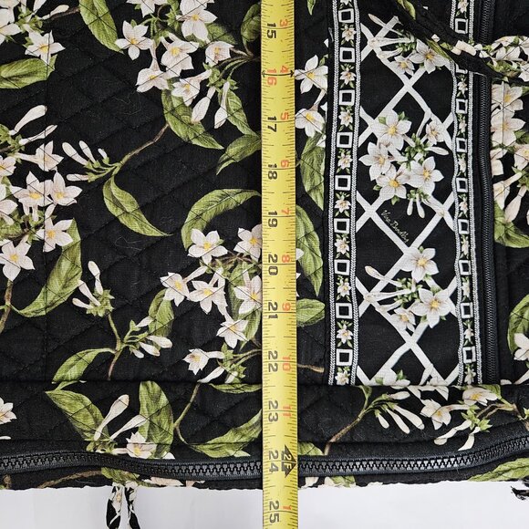 Vera Bradley Garment Bag Jasmine Floral Black White Green Retired 2003 Cottage - Picture 7 of 16
